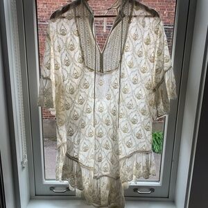 Anthropologie Lace Boho Swimsuit Coverup - size M/L